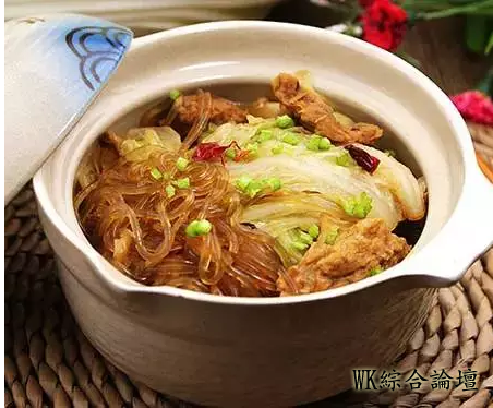 白菜肉渣炖粉条