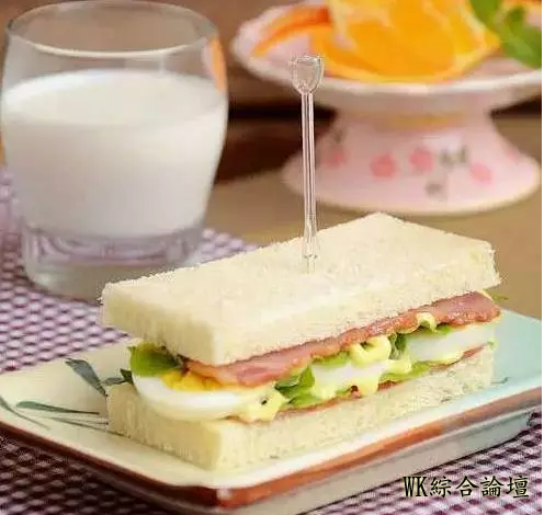 培根鸡蛋三明治