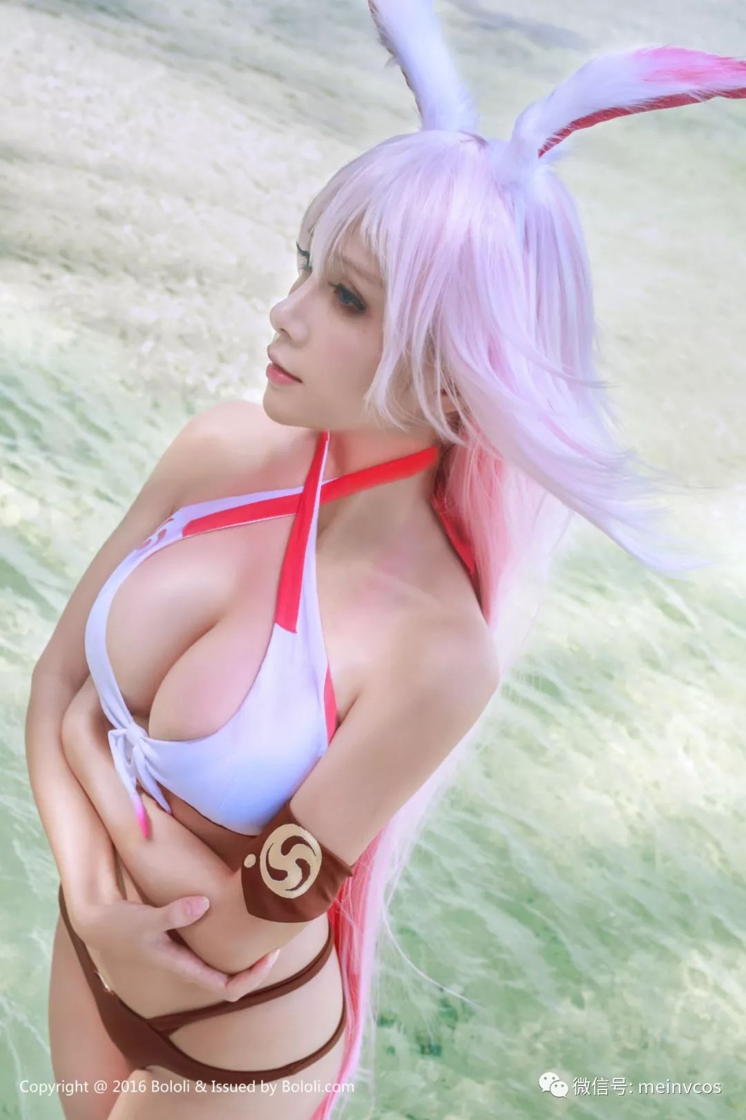 【美女COS】崩坏学园2-八重樱 Cosplay 菠萝社 知名Coser 夏美酱 BOL 134 兽耳泳装-20.jpg